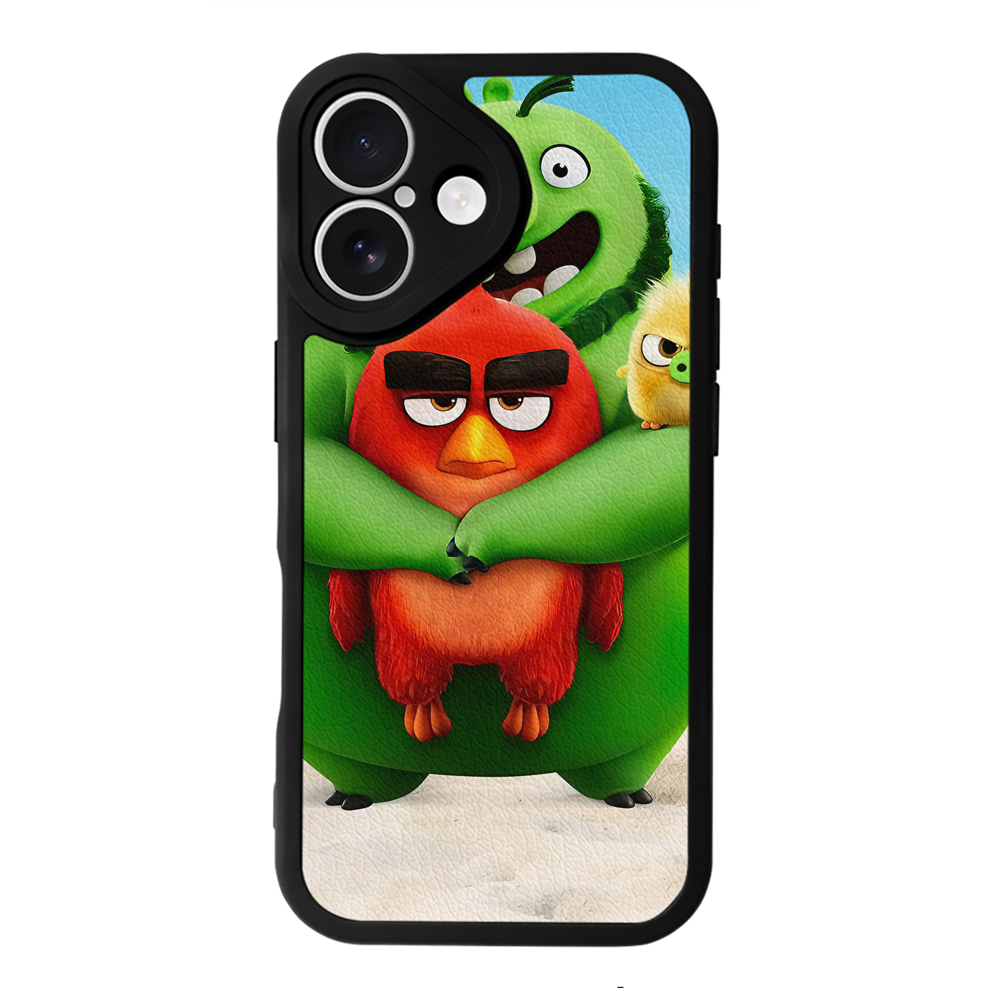 （画像用） Angry Birds アングリーバード 【iPhone 16シリーズ対応】シリコンスマホケース（レザー調） 材質：シリコン